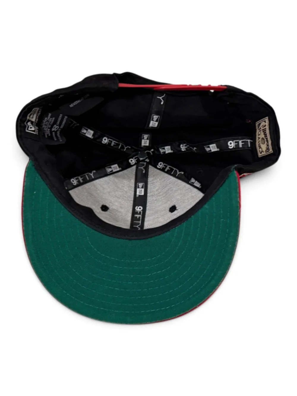 Chicago Bulls New Era 9FIFTY Hardwood Classics Snapback Hat Black Red NBA Cap